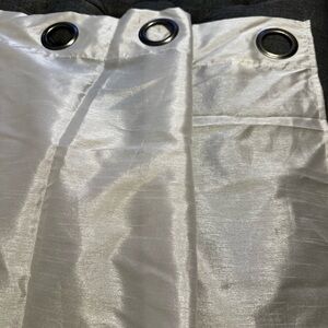 Elegant Silver Gray Grommet Curtain Panels (2)